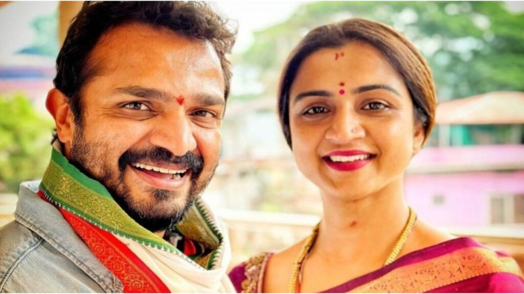 Vijay Raghavendra with Wife Spandana Raghavendra